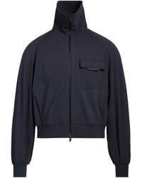 Brunello Cucinelli - Solid-Color Fleece Long-Sleeve Top - Lyst