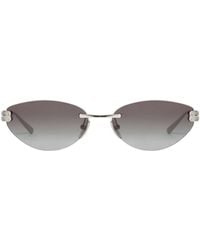 Balenciaga - Gossip Oval Rimless Sunglasses - Lyst