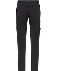 Stone Island - Logo Patch Cargo Trousers - Lyst