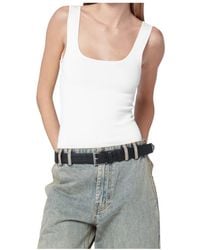 Entire studios - Square Neck Knit Top - Lyst