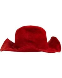 Yohji Yamamoto - Wide-Brim Suede Hat - Lyst