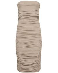 Michael Kors - Stretch Strapless Mid-Length Dress - Lyst