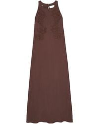ERMANNO FIRENZE - Embroidered Maxi Dress - Lyst