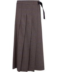 P.A.R.O.S.H. - Pleated Midi Skirt - Lyst