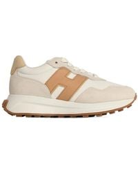 Hogan - Logo Patch Panelled Sneakers - Lyst