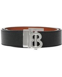 Burberry - Tb Monogram Buckle Reversible Belt - Lyst