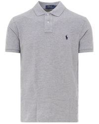 Polo Ralph Lauren - Logo Embroidered Polo Shirt - Lyst