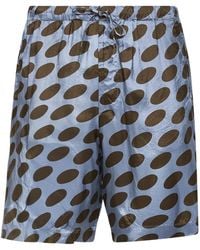 Dries Van Noten - Patterned Drawstring Shorts - Lyst
