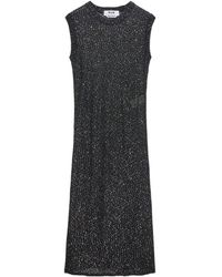 MSGM - Glitter Knitted Midi Dress - Lyst