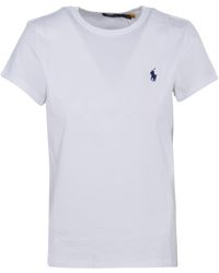 Polo Ralph Lauren - Logo Embroidered Crewneck T-Shirt - Lyst