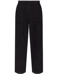 AllSaints - Logo Patch Straight-Leg Pants - Lyst