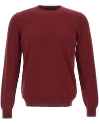 Gran Sasso - Long Sleeved Crewneck Knitted Jumper - Lyst