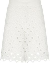 Max Mara - Cut-Out Detailed Shorts - Lyst