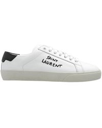 Saint Laurent - Sl/06 Court Sneakers - Lyst