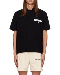 Palm Angels - Sartorial Tape Short Sleeved Polo Shirt - Lyst