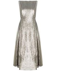 Emilia Wickstead - Chaya Sequined Midi Dress - Lyst