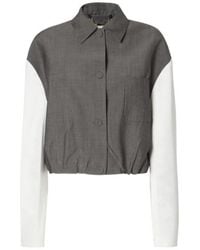 Fendi - Cropped Single-Breasted Jacket - Lyst