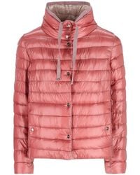 Herno - High Collar Down Jacket - Lyst