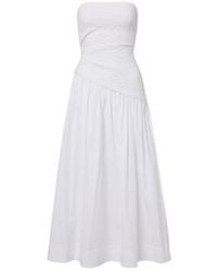 STAUD - Nia Cotton Midi Dress - Lyst