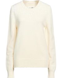 MM6 by Maison Margiela - Solidcolor Printed Knit Sweater - Lyst
