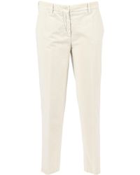 Aspesi - Button-Fastening Cotton Trousers - Lyst