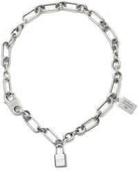 Acne Studios - Padlock Chain Necklace - Lyst