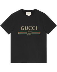 Gucci - Oversize Washed T-Shirt With Logo - Lyst