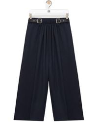 Loewe - Elastic Waist Cropped Trousers - Lyst