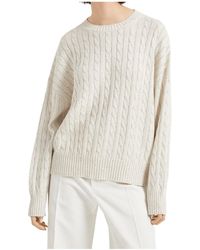 Brunello Cucinelli - Cable Knitted Sweater - Lyst