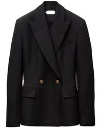 Versace - Wool Grain De Poudre Blazer - Lyst