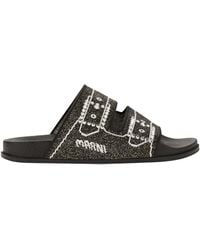 Marni - Embellished Precious Sandals - Lyst