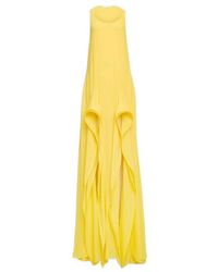 Alaïa - Ruffled Maxi Dress - Lyst
