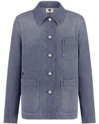 Dior - Buttoned Workwear Denim Jacket - Lyst