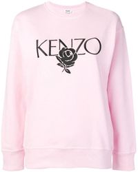 KENZO - Embroidery Rose Logo Sweatshirt - Lyst