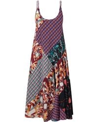 Dries Van Noten - Printed Georgette Midi Dress - Lyst