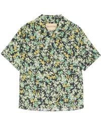 Valentino - Papier Floral Printed Button-Up Bowling Shirt - Lyst