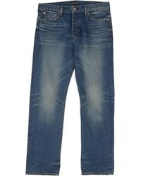 Tom Ford - Logo Patch Wide Leg Jeans - Lyst