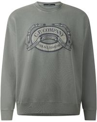 C.P. Company - Cp Logo Crew Sweat Sn64 - Lyst