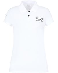 EA7 - Logo Printed Short-Sleeved Polo Shirt - Lyst