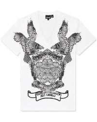 Just Cavalli - Printed T-Shirt - Lyst
