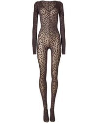 Wolford - Dots-Pattern Catsuit - Lyst