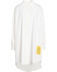 MM6 by Maison Margiela - Solid-Color Long-Sleeve Shirt Dress - Lyst
