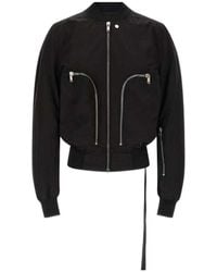 Rick Owens - Bauhaus Flight Bomber Jacket - Lyst