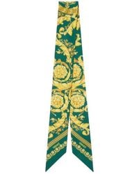 Versace - Barocco-Printed Skinny Cut Scarf Tie - Lyst