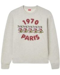 KENZO - Wild Tiger Embroidered Sweatshirt - Lyst