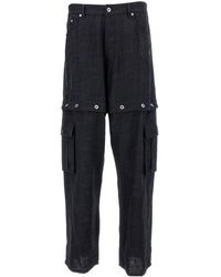 Off-White c/o Virgil Abloh - Logo Embroidered Cargo Pants - Lyst