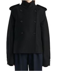KHAITE - Long-Sleeved Stand-Up Collar Jacket - Lyst
