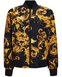 Versace - Jeans Couture Reversible Printed Bomber Jacket - Lyst