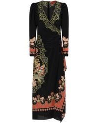 La DoubleJ - Long Sleeve Floral Print Dress - Lyst