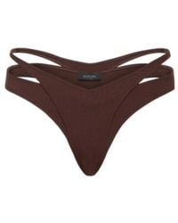 Mugler - Strappy Cutout Bikini Bottoms - Lyst